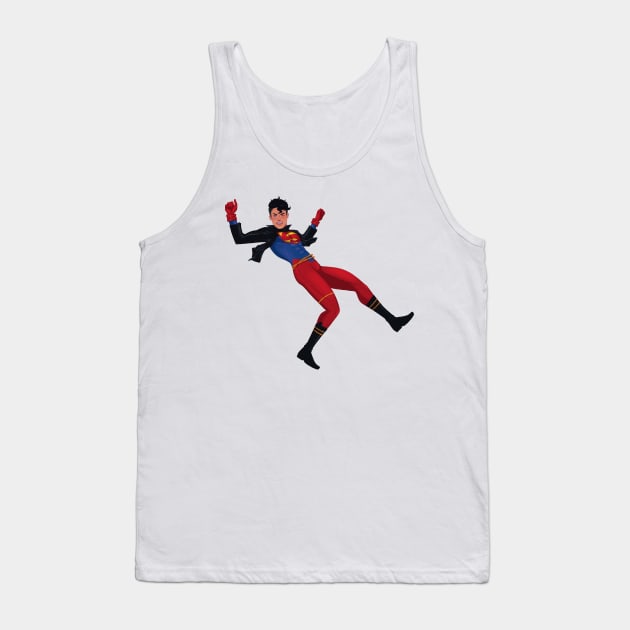 SuperBoy Floating Tank Top by ColonelBaconBits